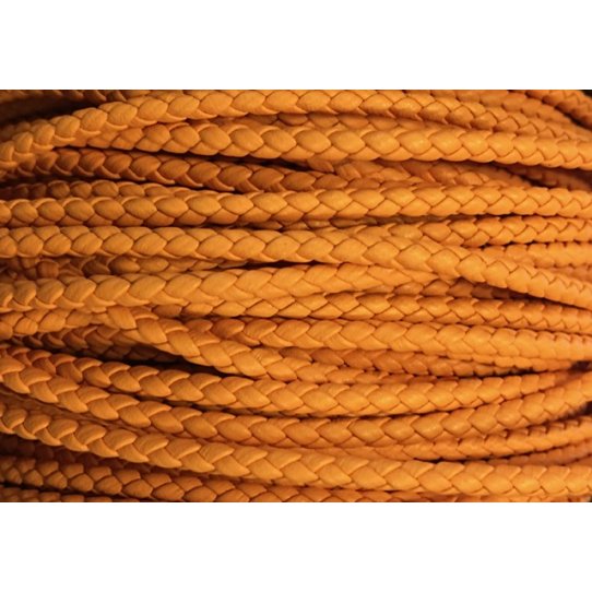 Braided leather round 3-3.5mm