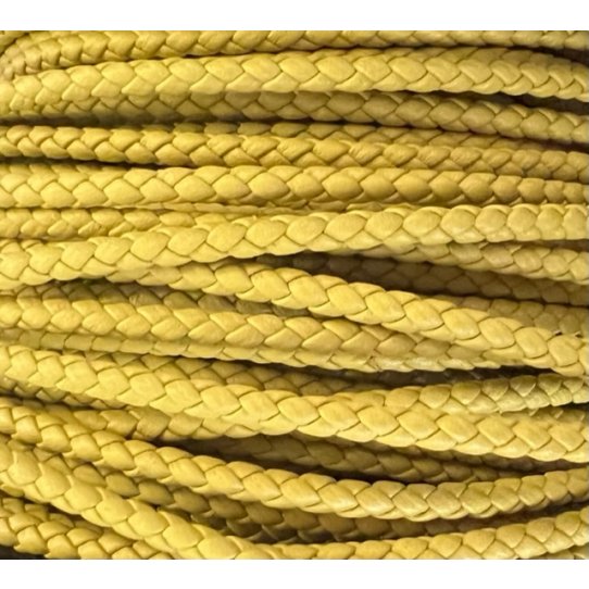 Braided leather round 3-3.5mm