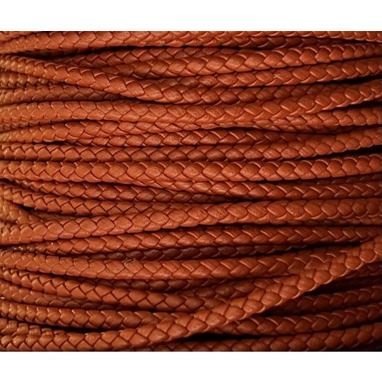 Braided leather round 3-3.5mm