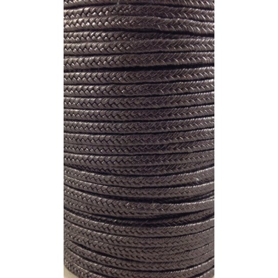 Braided spina di pesce 4.5mm leather cabri