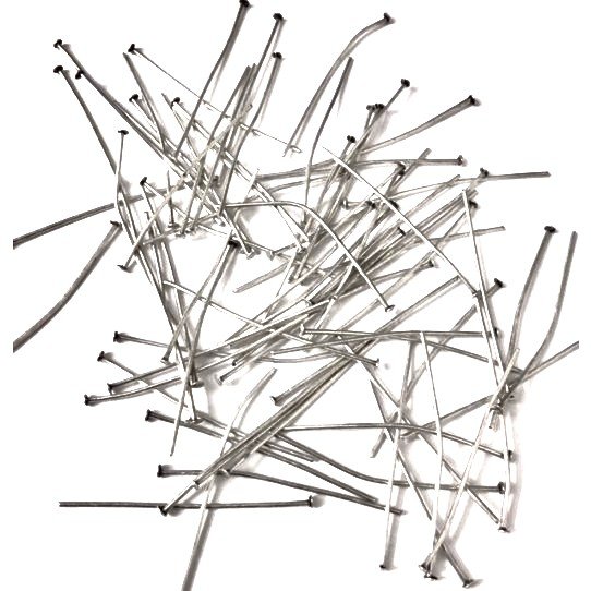 BRASS RODS 4CM Silver Plated in France