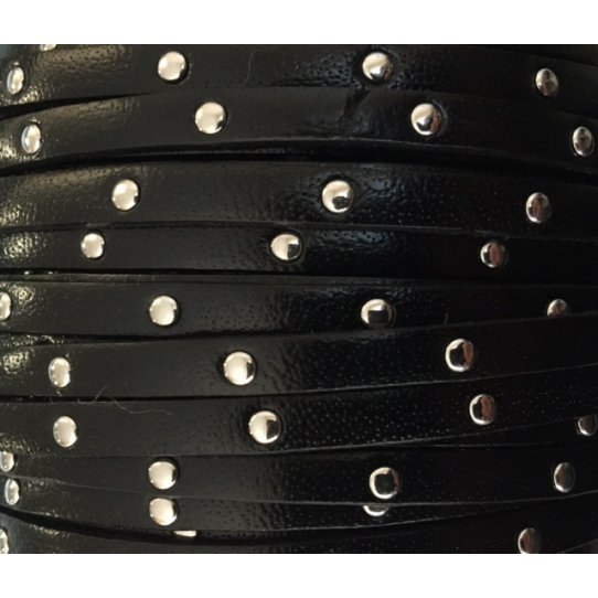 Calf leather studded 5mm-NEW COLORS