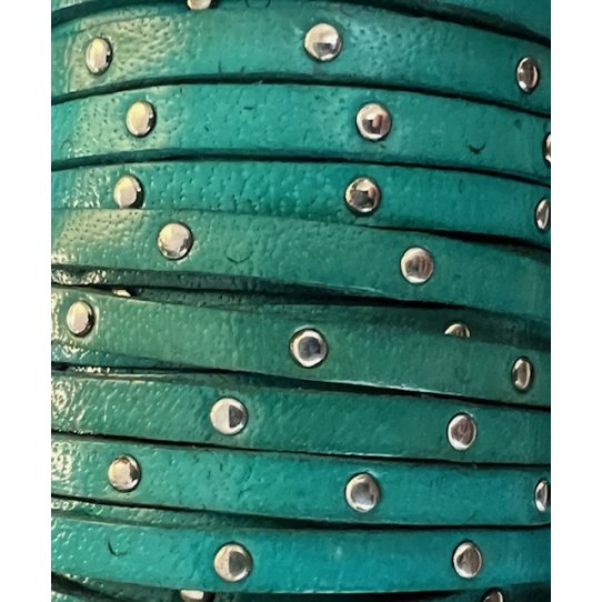 Calf leather studded 5mm-NEW COLORS