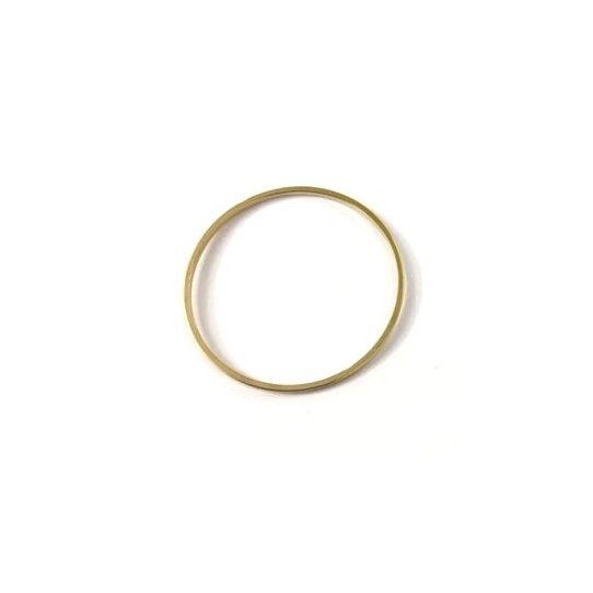 Cercle en laiton 30mm plaqu en France, or ou argent