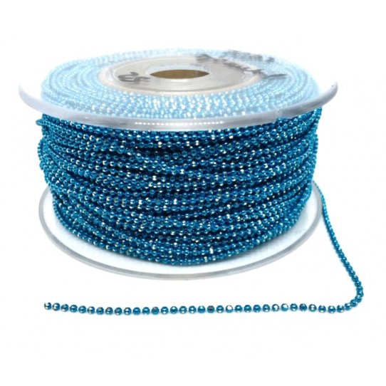 Chane boule en laiton colore 1.50mm