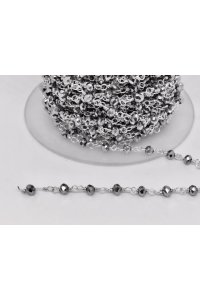 Chaine facette argent
