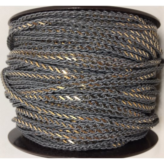 Chane gourmette de couleur diamant dor