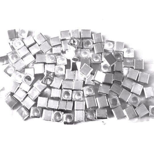 cube 3X3mm en laiton plaqu en France