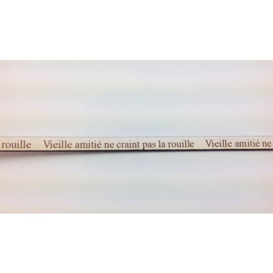 Cuir 5mm VIEILLE AMITI NE CRAINT PAS LA ROUILLE