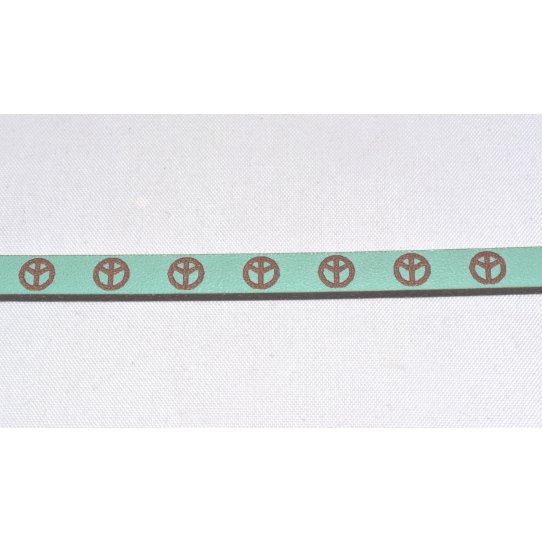 Cuir coup et crit au laser 5 mm peace and love