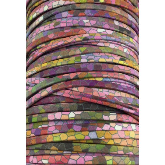 Cuir de chvre 5mm avec motif