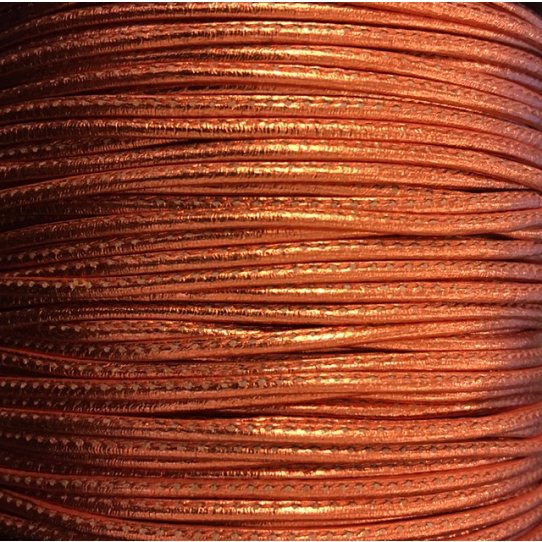 Cuir de chèvre cousu 1.5mm métallisé