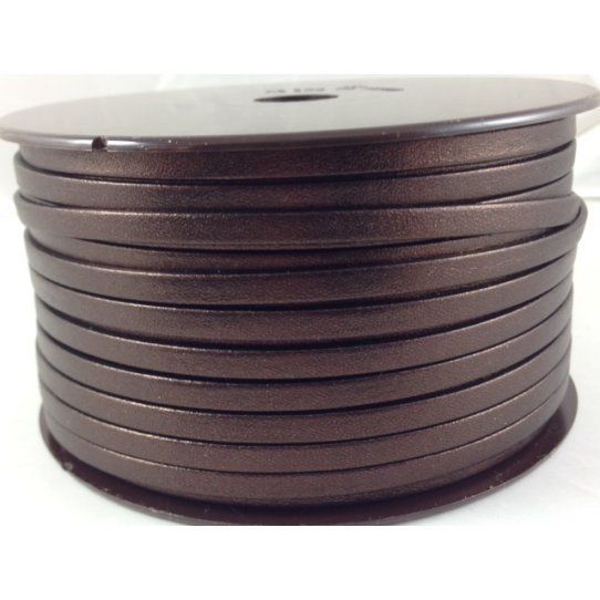 Cuir de chèvre métallisé 5mm