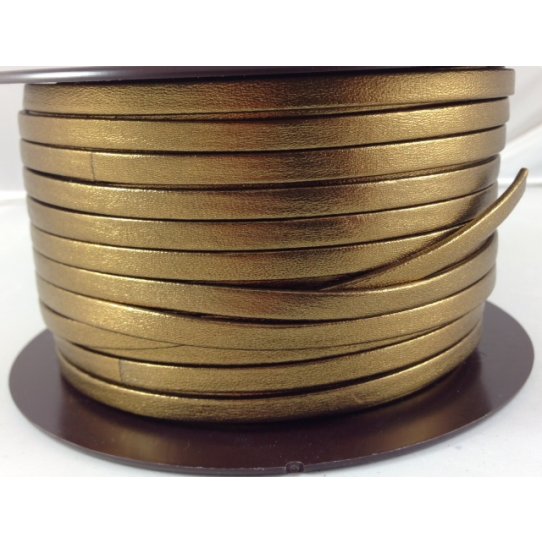Cuir de chèvre métallisé 5mm