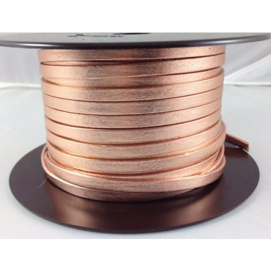 Cuir de chèvre métallisé 5mm