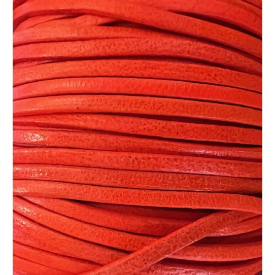 cuir de veau 3mm plat fluo