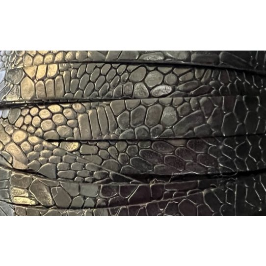 Cuir de Veau motif cailloux 10mm