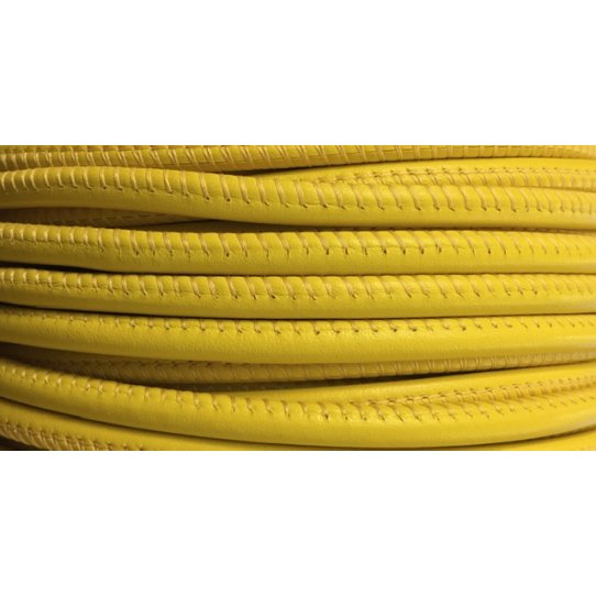 Cuir rond cousu ton sur ton, souple en 5mm
