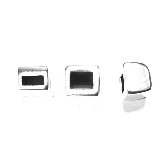 embout de finition 5mm argent antique