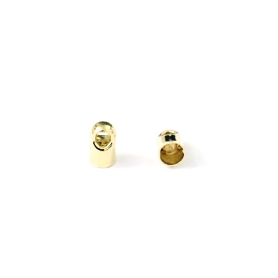 Embout en laiton 3 mm plaqu argent vif ou or en France