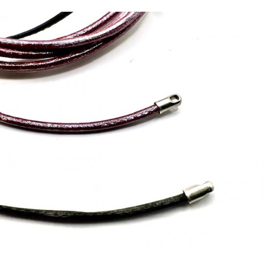 EMBOUT LAITON pour cuir chaine de 2MM