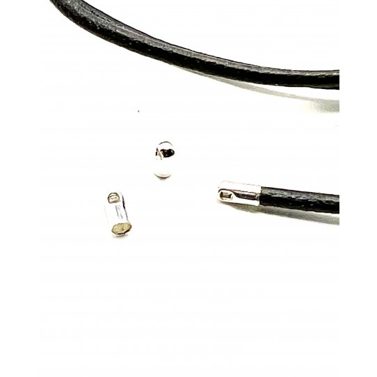 EMBOUT LAITON pour cuir chaine de 2MM
