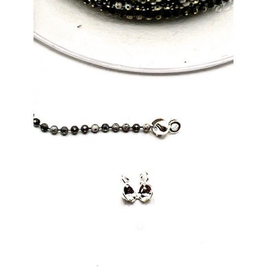 embout petite chaine bille1.5mm