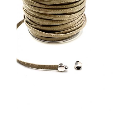 Embout rond pour cuir plat 5mm