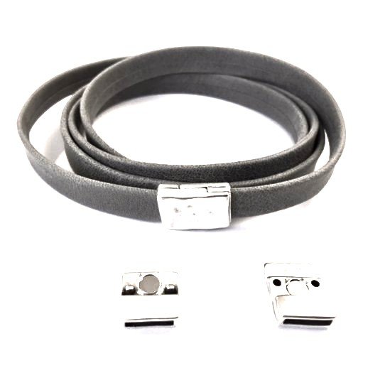 Fermoir aimant� 10 mm en Zamac martel�