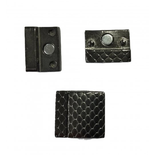 Fermoir aimant 20mm en tain motif serpent