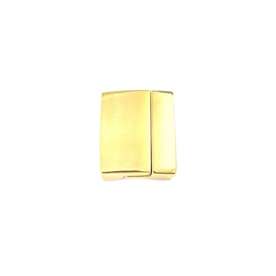 Fermoir aimant en tain plaqu en 4  coulurs pour cuir 30mm