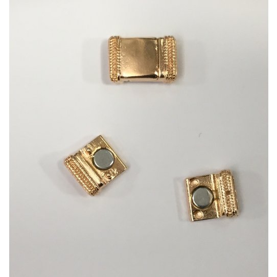Fermoir aimant en tain pour cuir 10mm