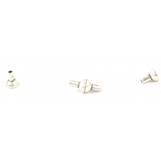 Fermoir aimant en zamac pour cordon de 3mm