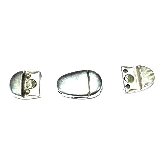 Fermoir aimant forme ovale lisse 10mm