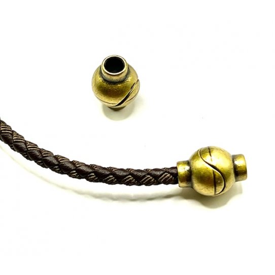 Fermoir aimant pour cuir rond 4mm