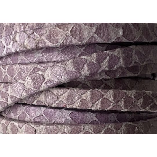 Goat leather - snake pattern - 5mm