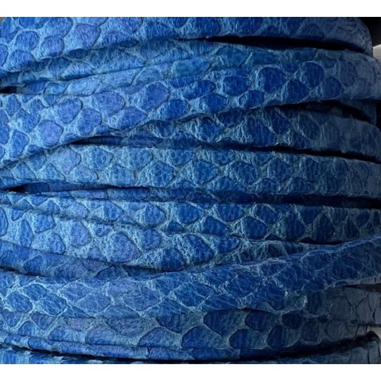 Goat leather - snake pattern - 5mm