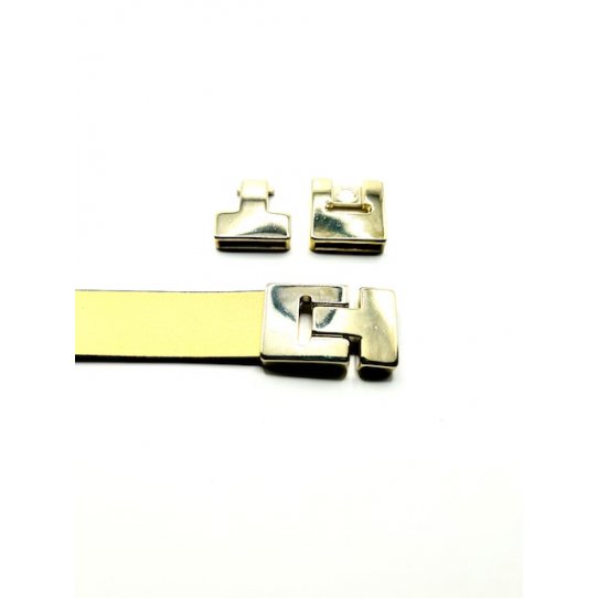 H shapped zamak clasp 20 mm