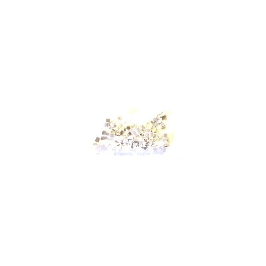 Intercalaire en laiton petit cube en argent -or-or rose