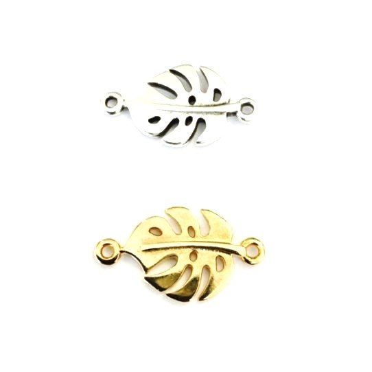 Intercalaire feuille de monstera en argent antique,or ou or rose