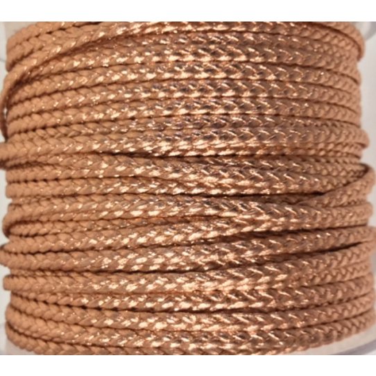 Lamb braided leather 3mm-jewerly quality