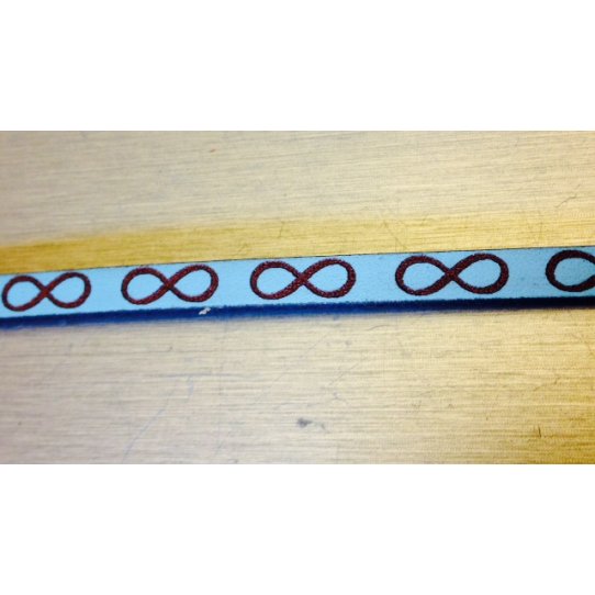 Laser Leather 5mm Infinity Sign