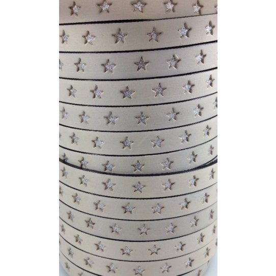 Leather 10mm inlaid star