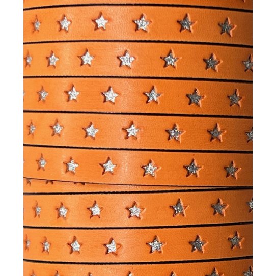 Leather 10mm inlaid star