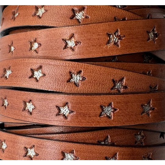 Leather 10mm inlaid star