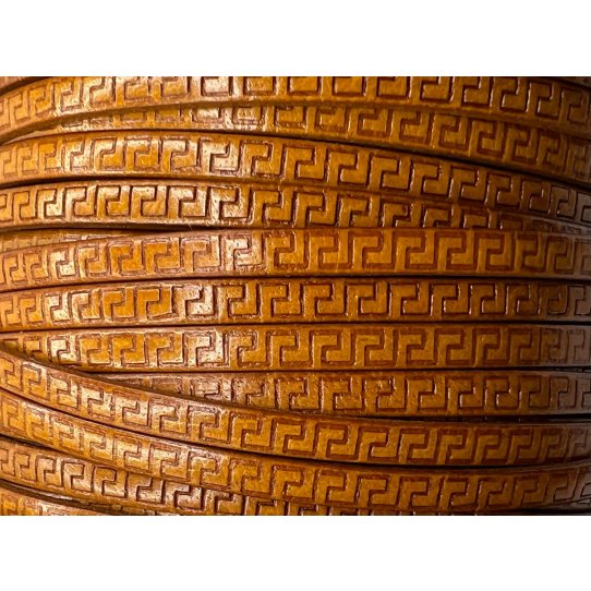 Leather 5mm GRECA, brown, black, navy blue,kaki, bordo, blu navy, 6colors