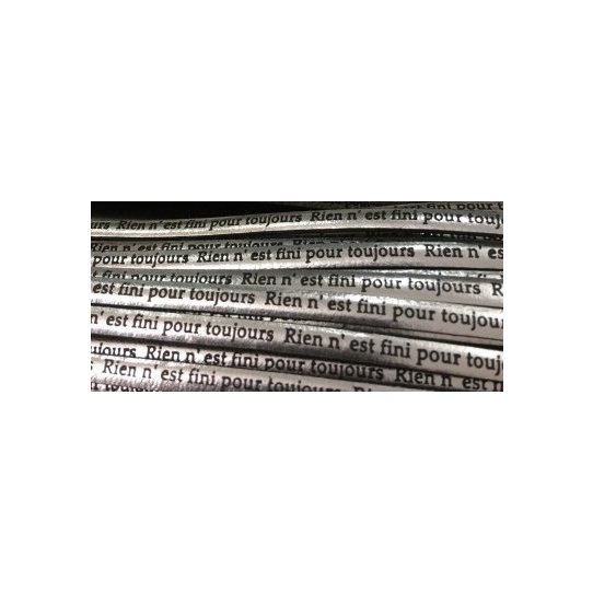 Leather 5mm nothing is finished forever