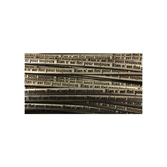 Leather 5mm nothing is finished forever