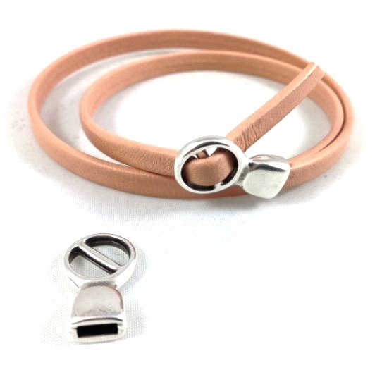  Leather buckle clasp 5mm