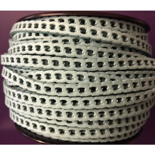 Leather curb chain 5mm